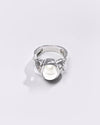 Premium Pearl (Moti) Ring in 925 Silver - #1210B - Myra