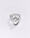 Premium Pearl (Moti) Ring in 925 Silver - #1256B - Myra