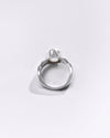 Premium Pearl (Moti) Ring in 925 Silver - #1256B - Myra