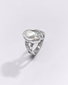 Premium Pearl (Moti) Ring in 925 Silver - #1256B - Myra