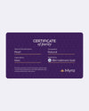 Certificate of Purity of Pearl in 18K Hallmark Gold