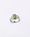 Celestial Peridot Ring in 925 Sterling Silver - Urja