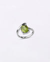 Modern Peridot Ring in 925 Sterling Silver - Urja