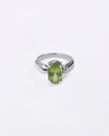 Timeless Peridot Ring in 925 Sterling Silver - Urja