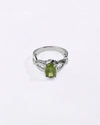 Celestial Peridot Ring in 925 Sterling Silver - Urja