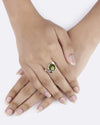 Vedic Peridot Ring in 925 Sterling Silver - Shakti