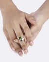 Modern Peridot Ring in 925 Sterling Silver - Urja