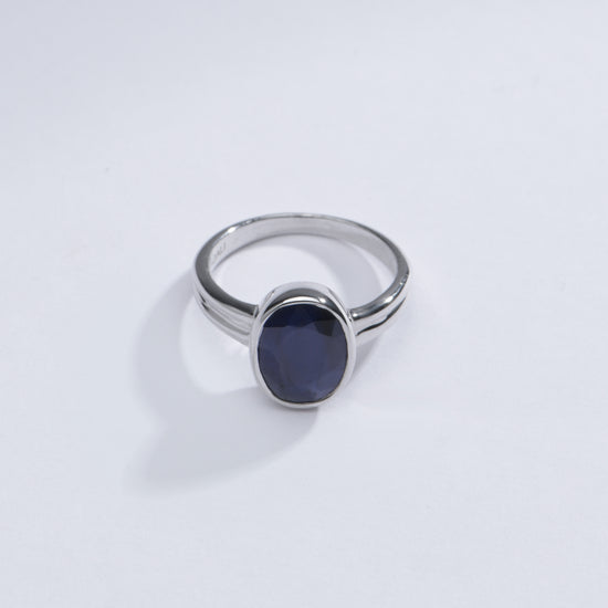 Everyday Neelam Ring studded in Silver from Myra Gems