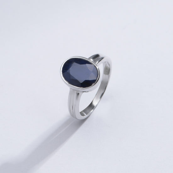 Everyday Neelam Ring studded in Silver from Myra Gems