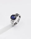 Focused Blue Sapphire (Neelam) Ring – 925 Silver - #1283N4 - Myra
