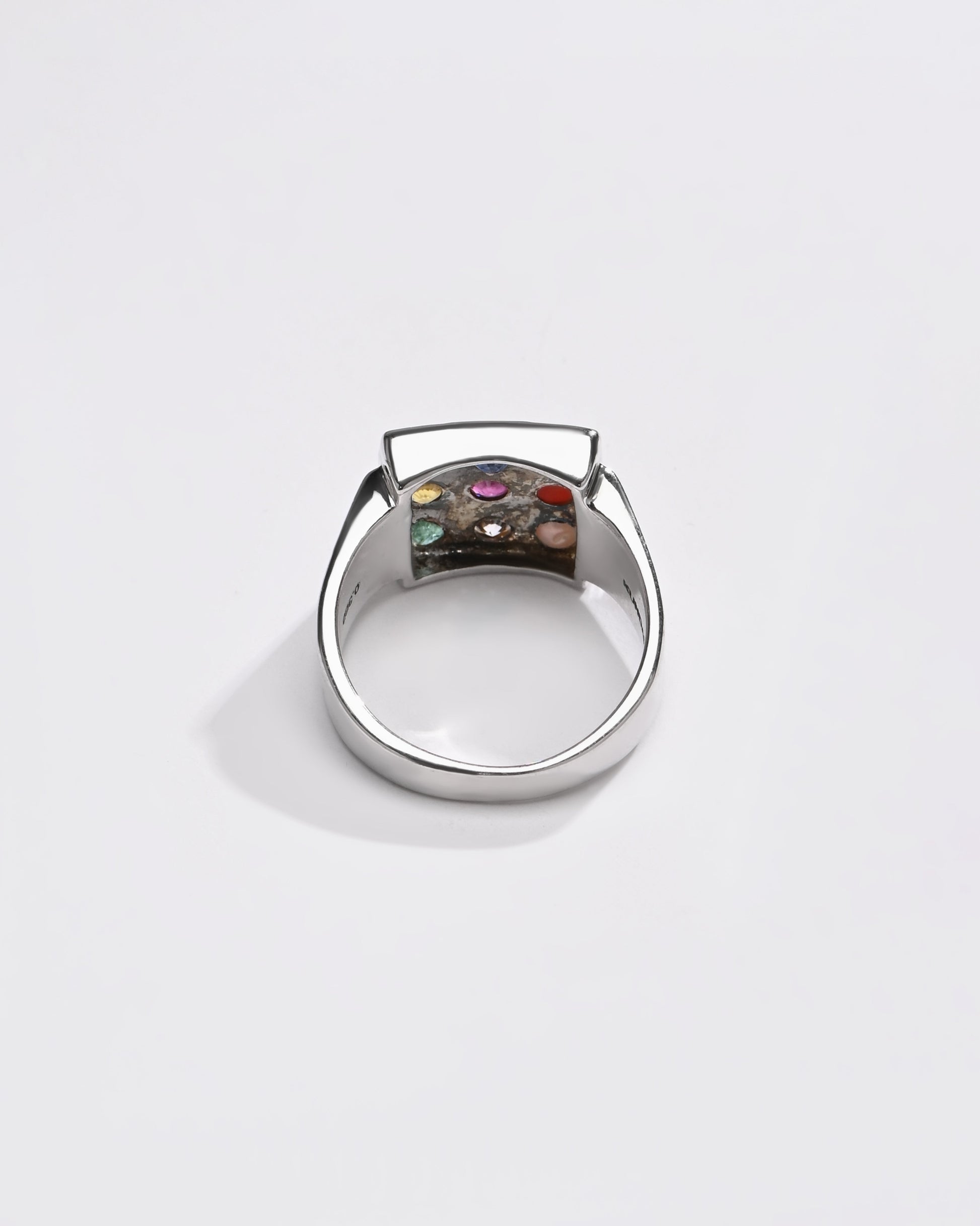 Navratna (Navgrah) Ring – 925 Silver Minimalist - 1111 - Myra