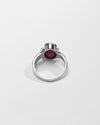 Ruby (Manik) Ring – 925 Silver Minimalist - #1134B - Myra