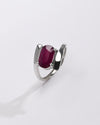 Stylish Ruby (Manik) Ring – 925 Silver - #1138N4 - Myra