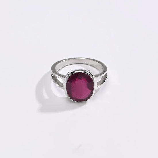 Ruby stone ring for men