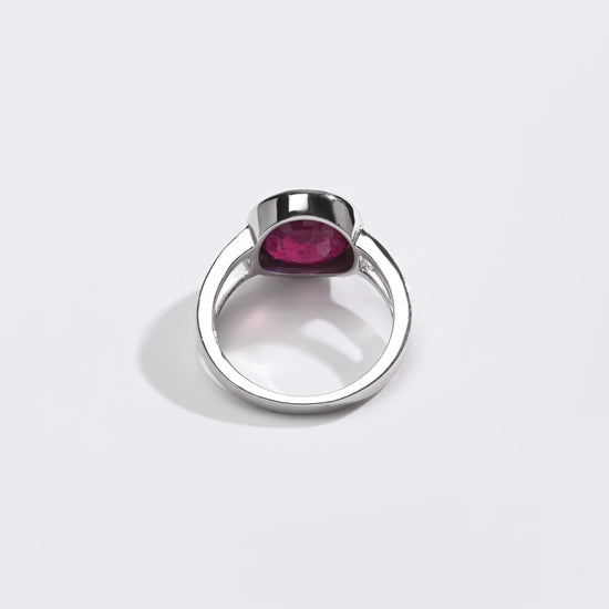 Classic Ruby (Manik) Ring – 925 Silver - #1150B - Myra
