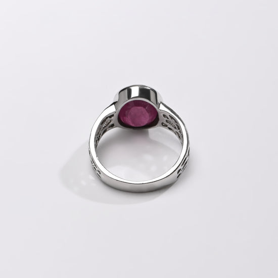 925 Silver Ruby (Manik) Ring - #1162B - Myra
