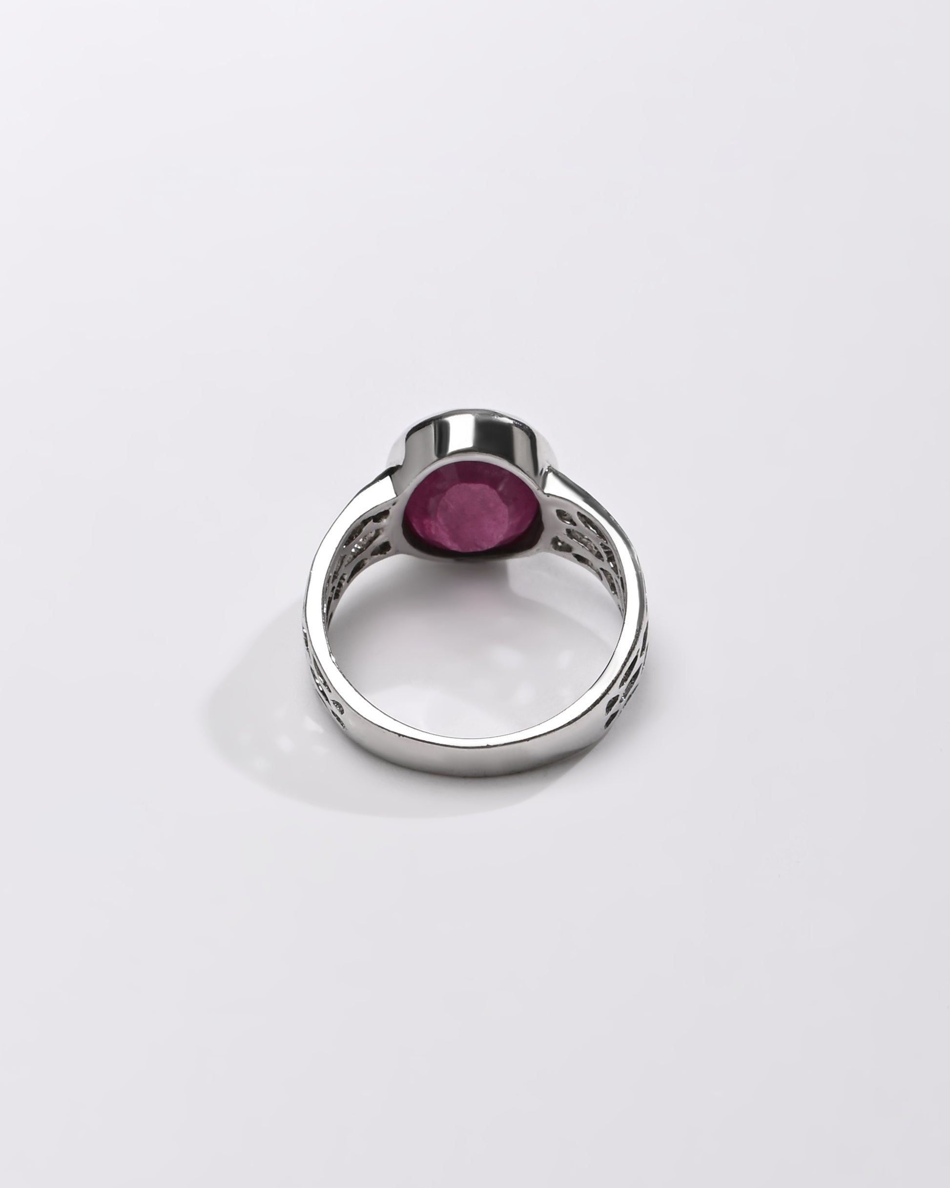 925 Silver Ruby (Manik) Ring - #1162B - Myra