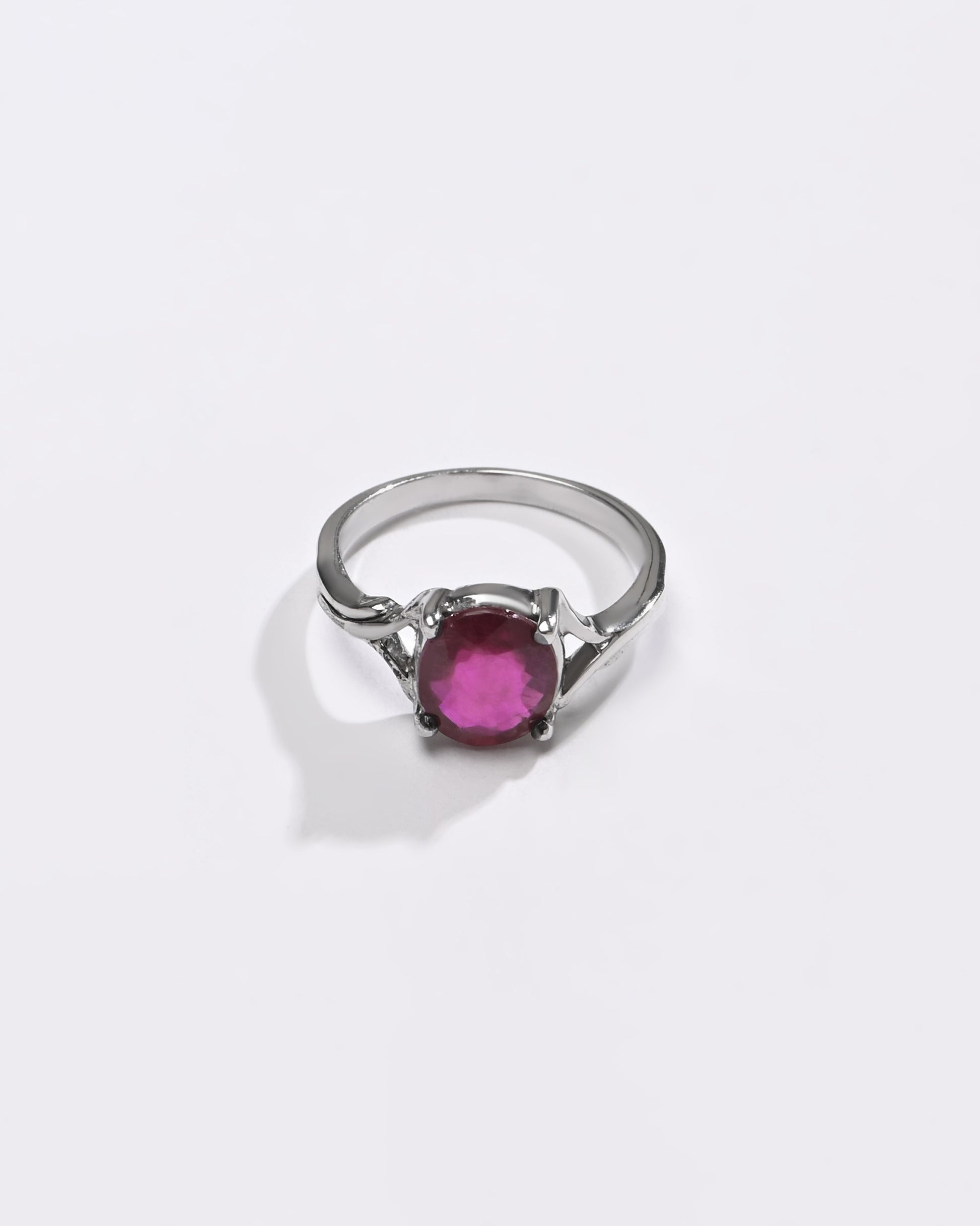 Daily Wear Ruby (Manik) Ring – 925 Silver - #1175N4 - Myra