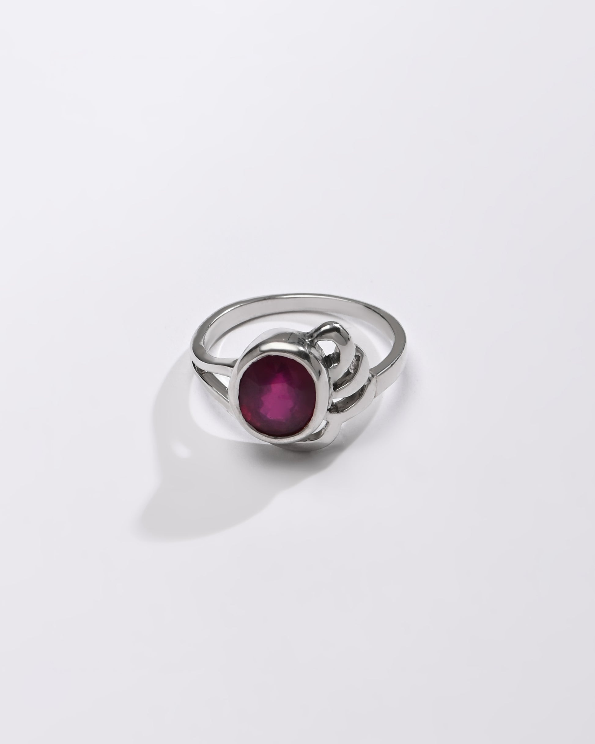 Ruby (Manik) Gemstone Ring – 925 Silver - #1191B - Myra