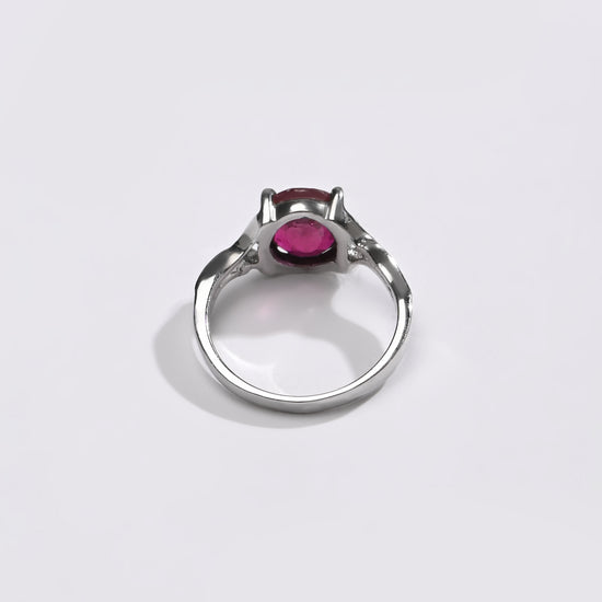 Daily Wear Ruby (Manik) Ring – 925 Silver - #1175N4 - Myra