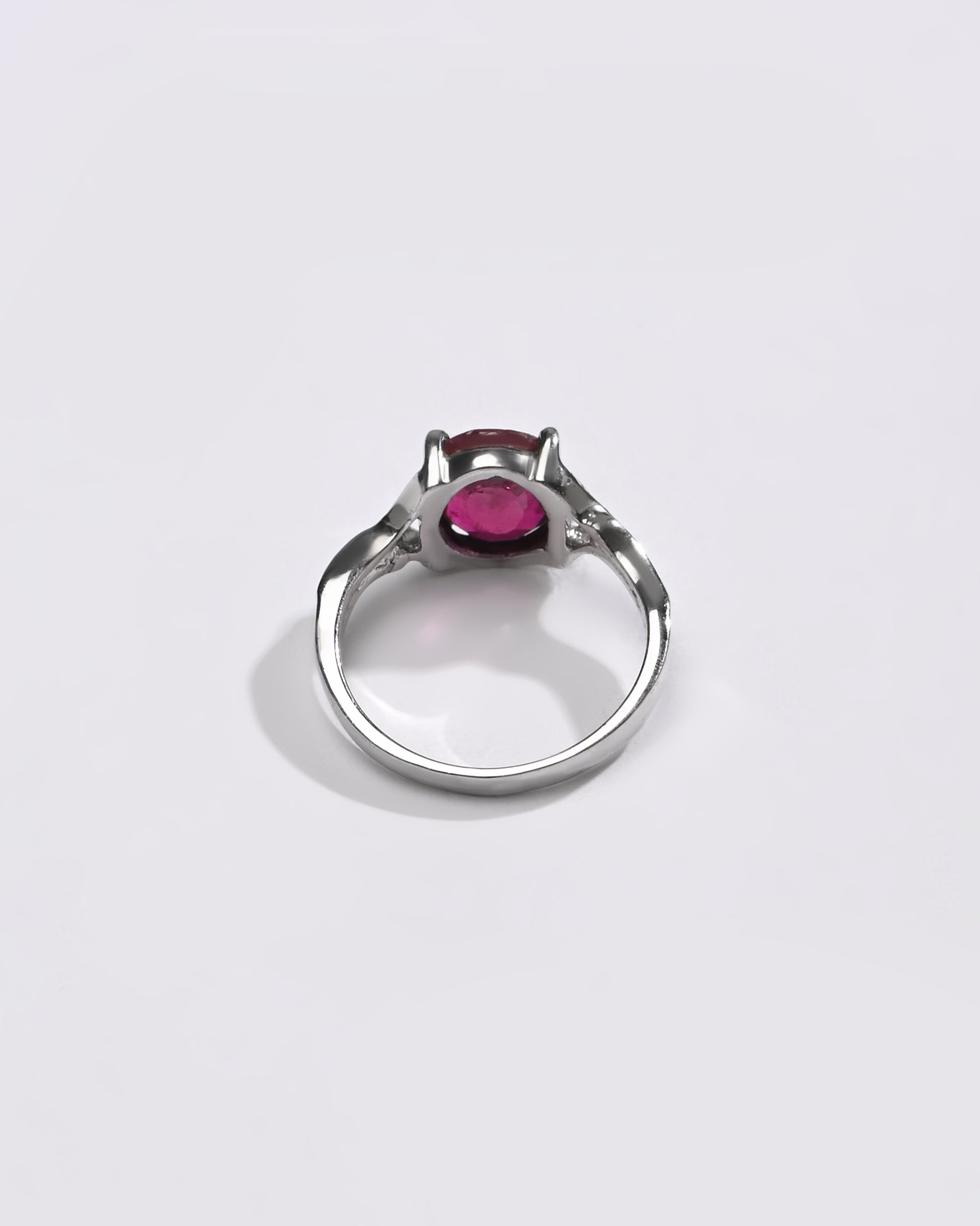 Daily Wear Ruby (Manik) Ring – 925 Silver - #1175N4 - Myra