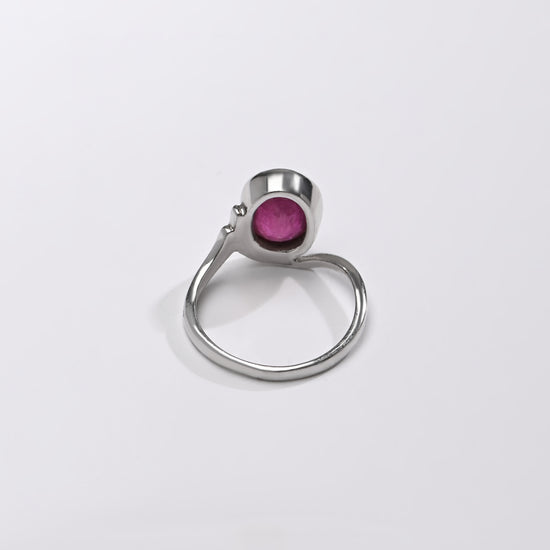 Ruby (Manik) Ring – Pure 925 Silver - #1176B - Myra