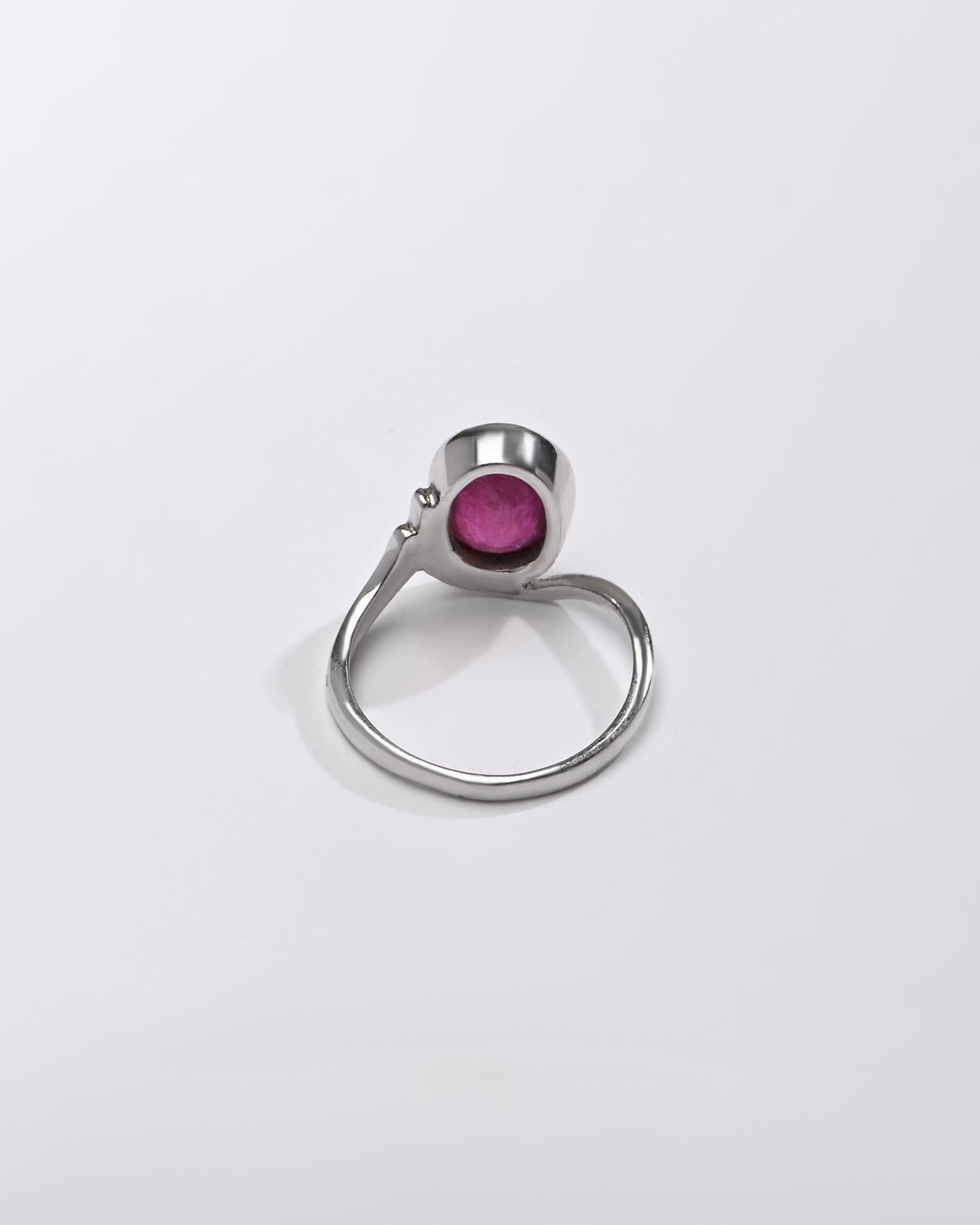 Ruby (Manik) Ring – Pure 925 Silver - #1176B - Myra