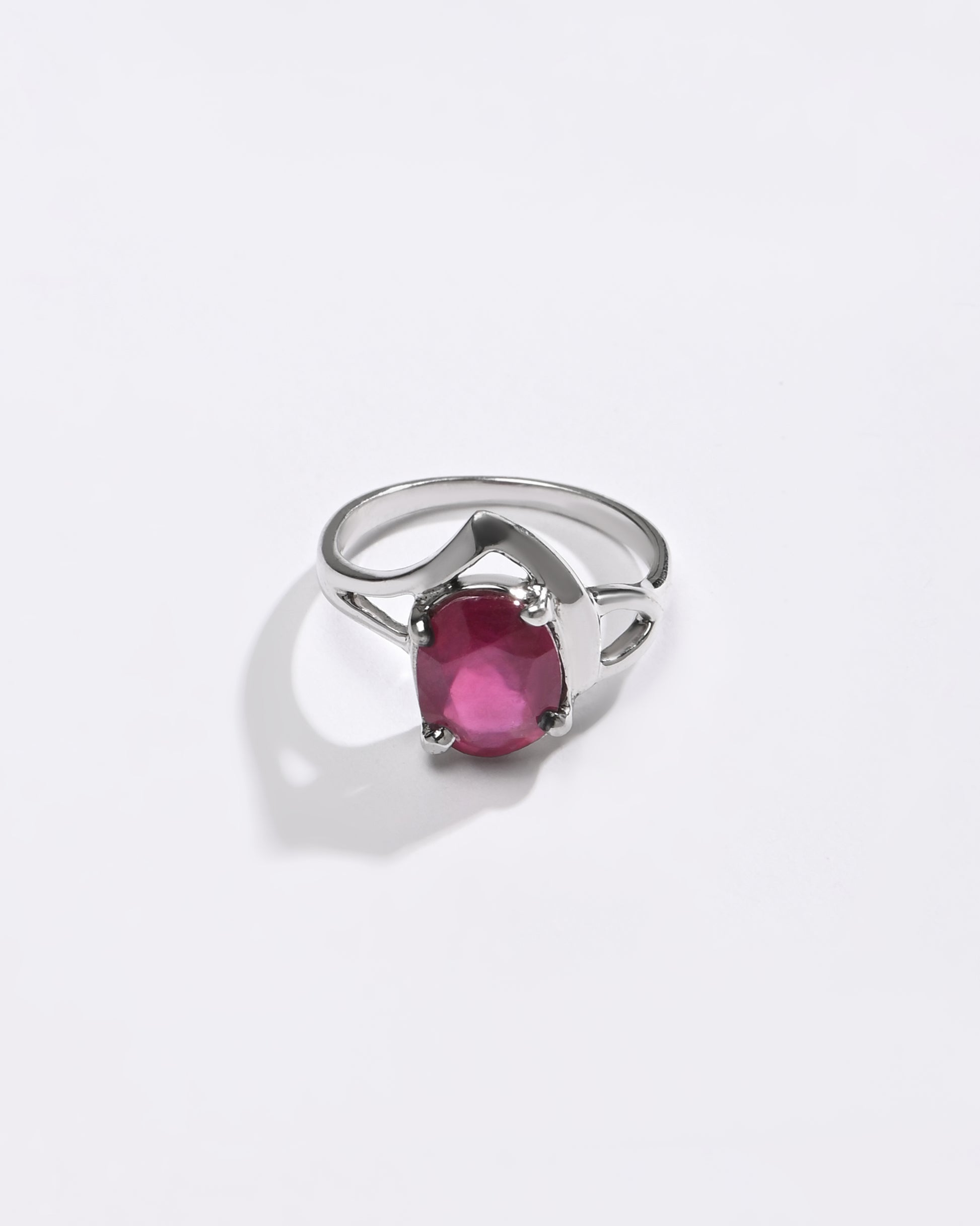 Luxe Ruby (Manik) Ring – 925 Silver - #1192N4 - Myra