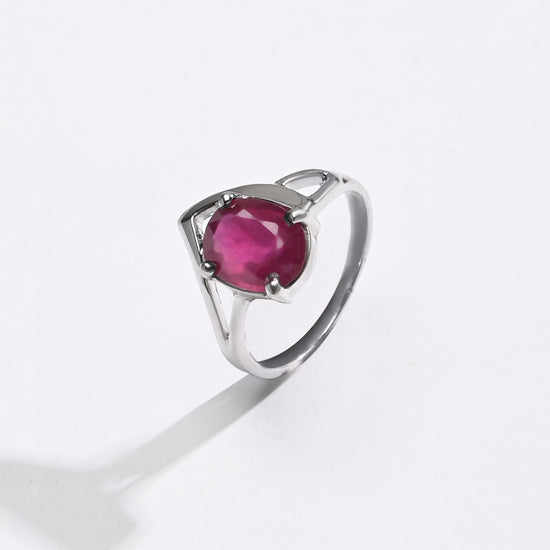 Luxe Ruby (Manik) Ring – 925 Silver - #1192N4 - Myra