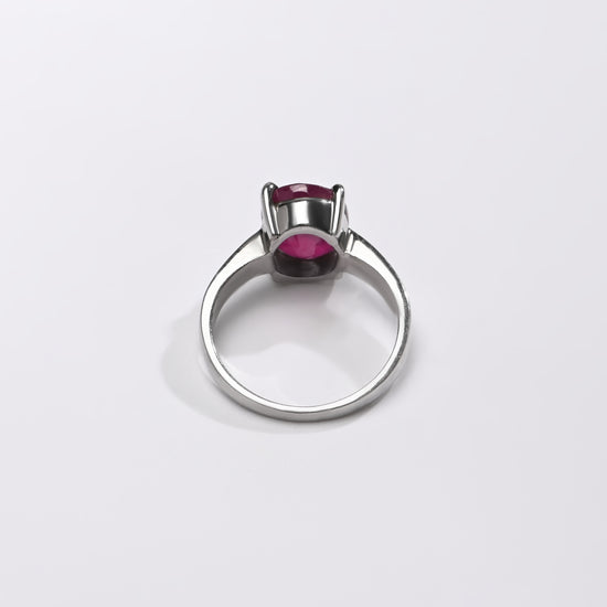 Natural Ruby (Manik) Ring – 925 Silver - #1200N4 - Myra