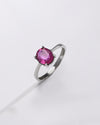 Bold Ruby (Manik) Ring – 925 Silver - #1218N4 - Myra