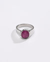 Statement Ruby (Manik) Ring – 925 Silver - #1224B - Myra