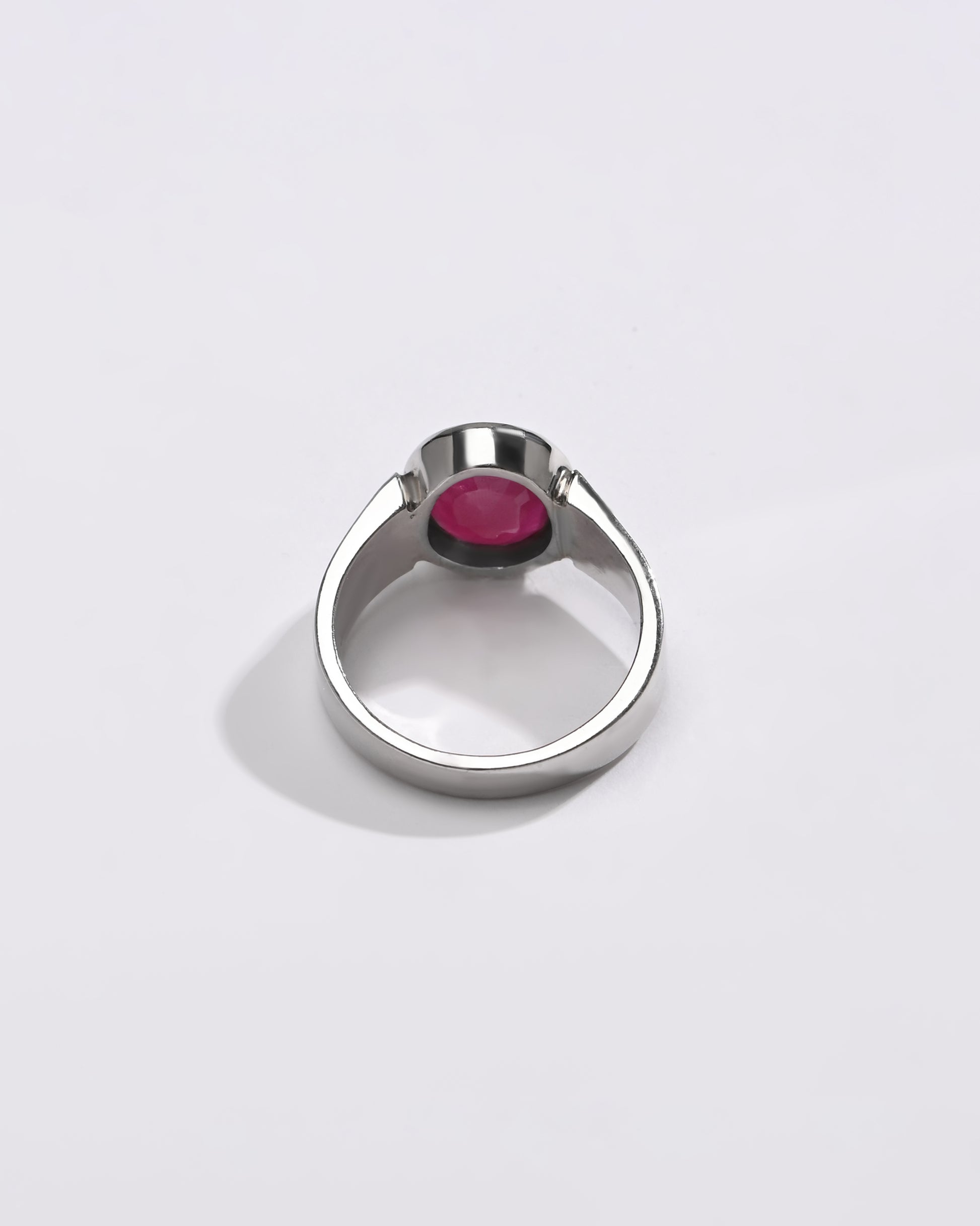 Statement Ruby (Manik) Ring – 925 Silver - #1224B - Myra