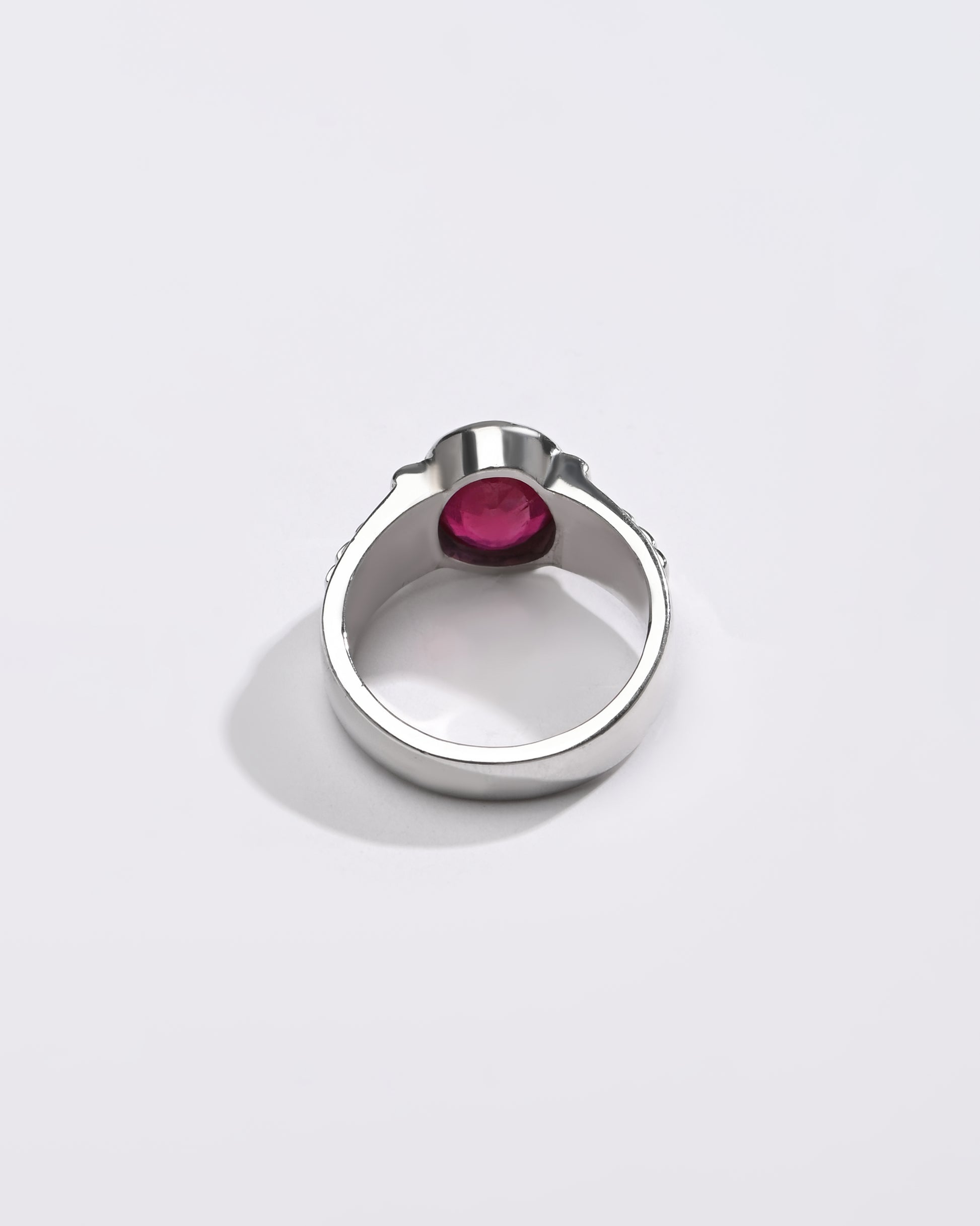 Deep Red Ruby (Manik) Ring – 925 Silver - #1236B - Myra