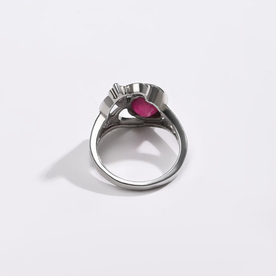 Pure Energy Ruby (Manik) Ring – 925 Silver - #1284B - Myra