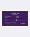 Certificate of Purity of Ruby in 18K Hallmark Gold