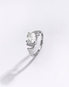 Premium White Sapphire (Pukhraj) Ring in 925 Silver - #1196N4 - Myra