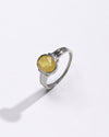 Classic Yellow Sapphire (Pukhraj) Ring – 925 Silver - #1134B - Myra