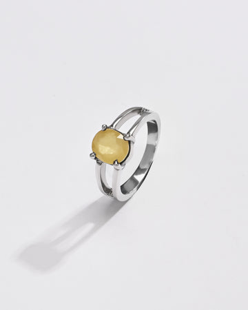 Daily Wear Yellow Sapphire Ring from Myra Gems