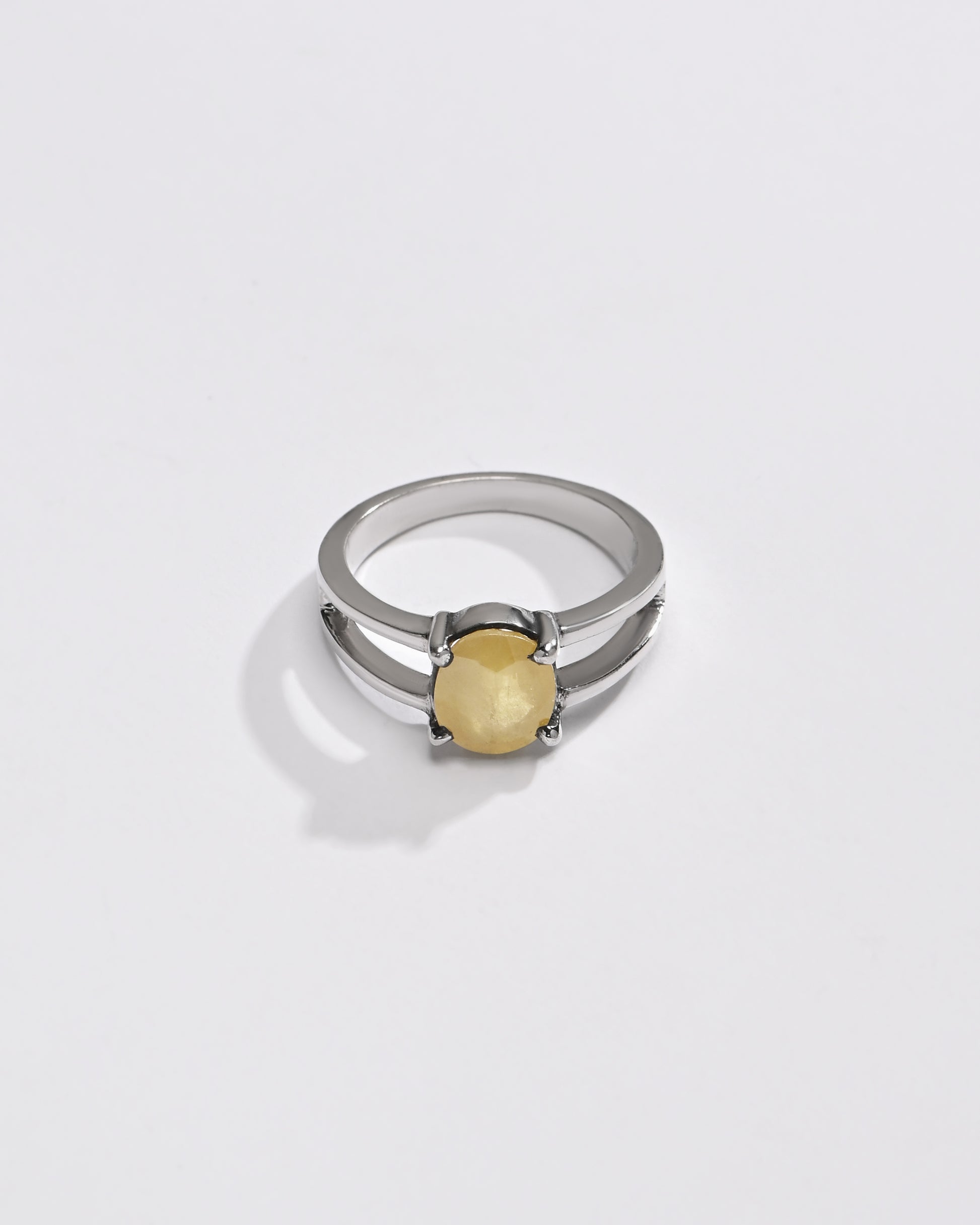 Daily Wear Yellow Sapphire Ring from Myra Gems