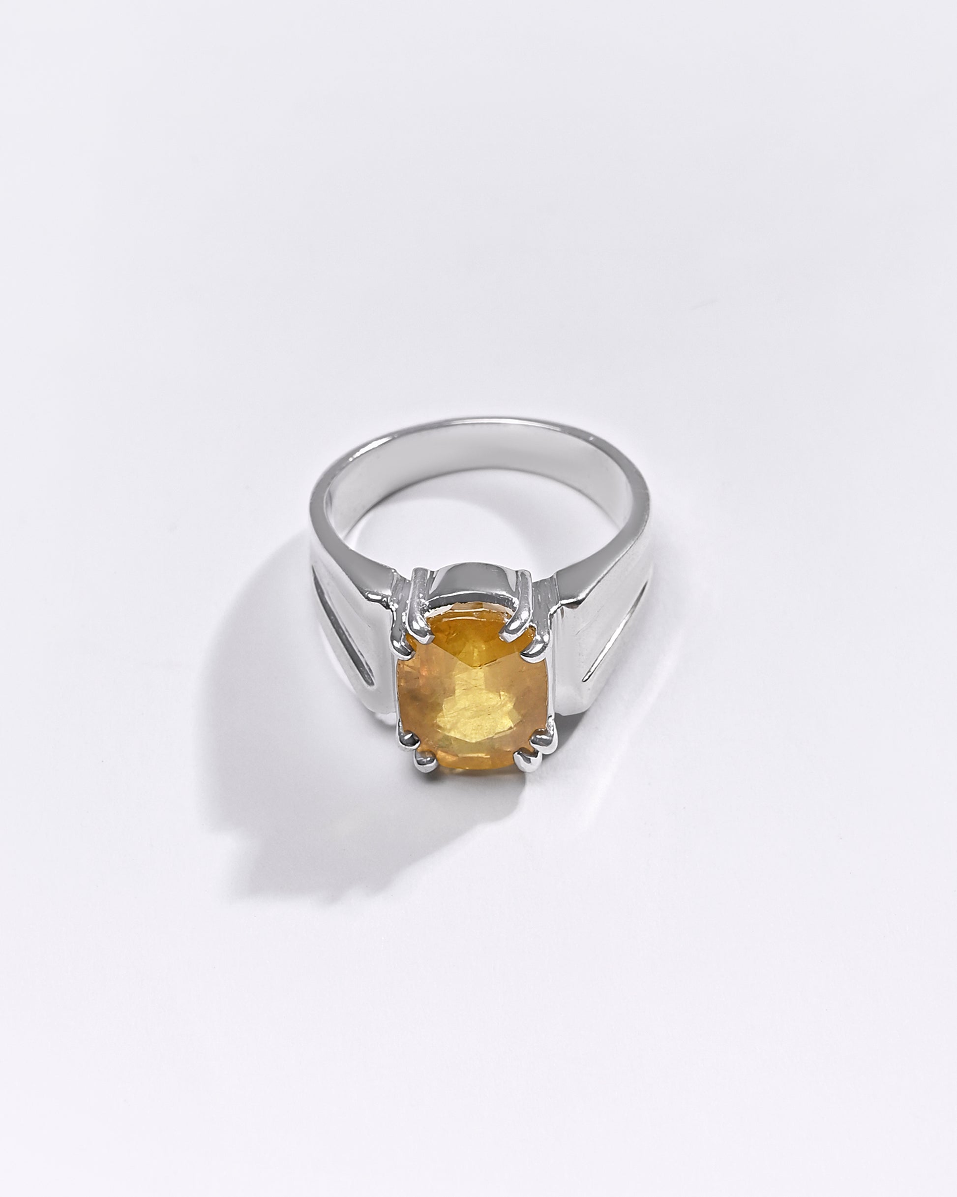 Pukhraj gemstone ring