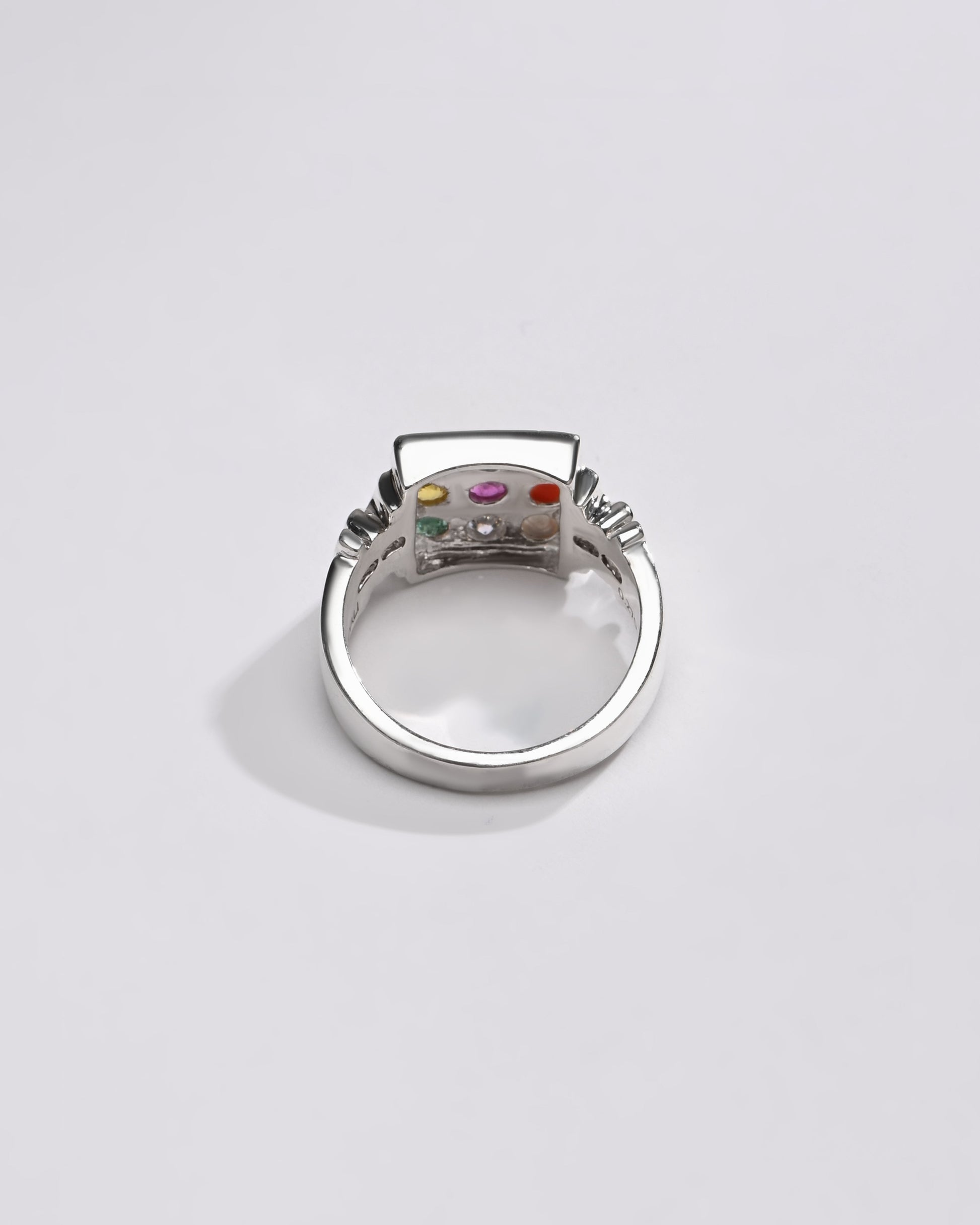 925 Silver Navratna (Navgrah) Ring - 1199 - Myra