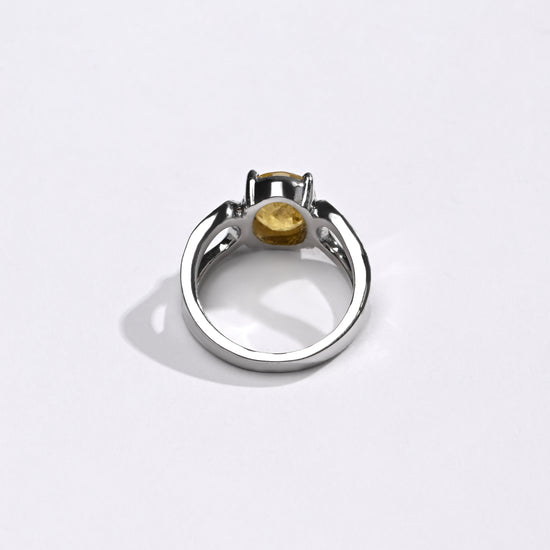 Pushparagam stone ring