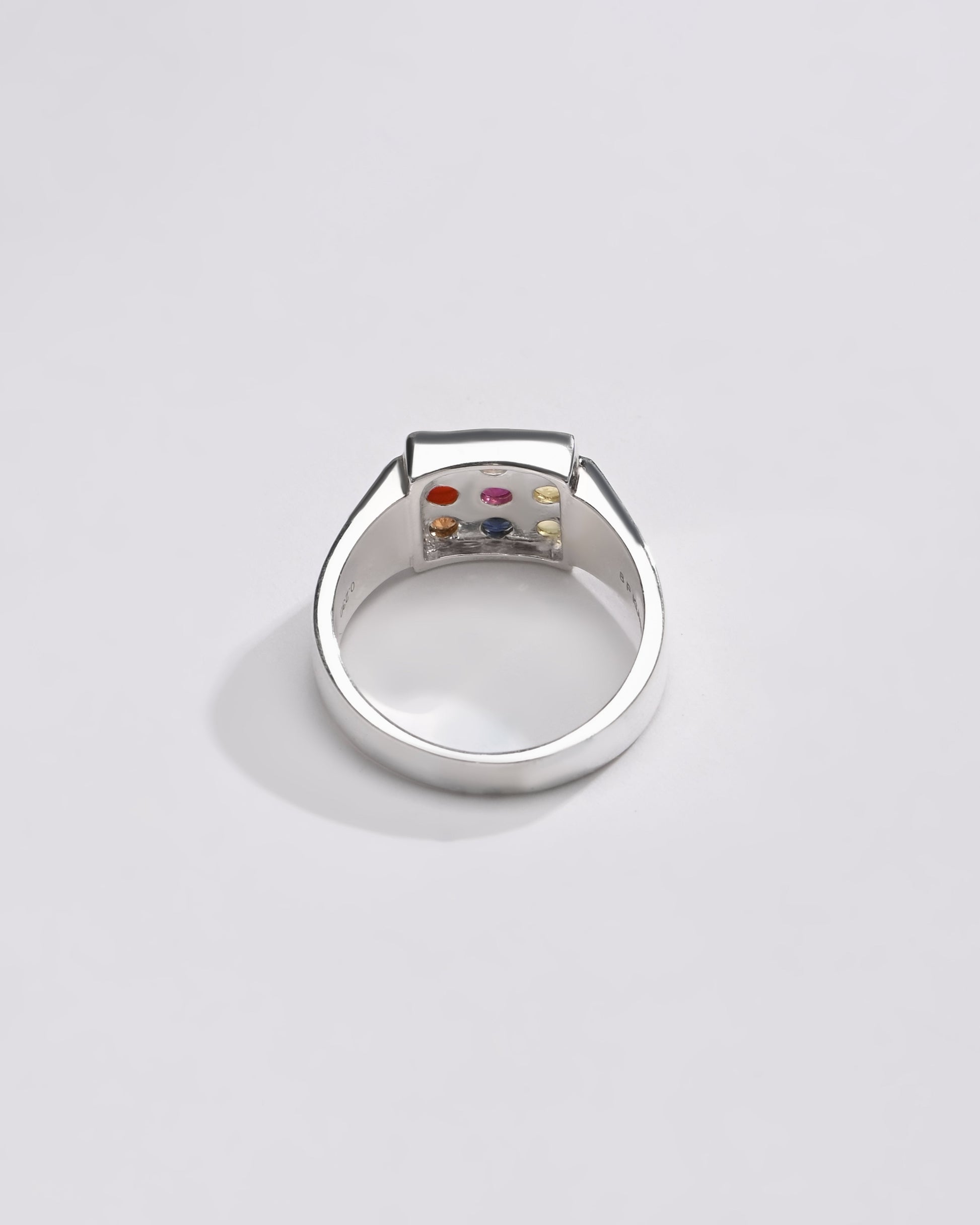 Daily Wear Navratna (Navgrah) Ring – 925 Silver - 1224 - Myra