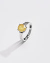 Rich-Hue Yellow Sapphire (Pukhraj) Ring – 925 Silver - #1200N4 - Myra