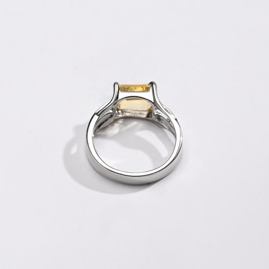 Golden Topaz (Sunahara Pukhraj) Ring – 925 Silver Crafted - #1106N4 Re - Myra