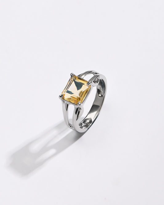 Golden Topaz (Sunahara Pukhraj) Ring – 925 Silver Crafted - #1106N4 Re - Myra