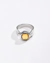 Golden Topaz (Sunahara Pukhraj) Ring – 925 Silver Minimalist - #1158B - Myra