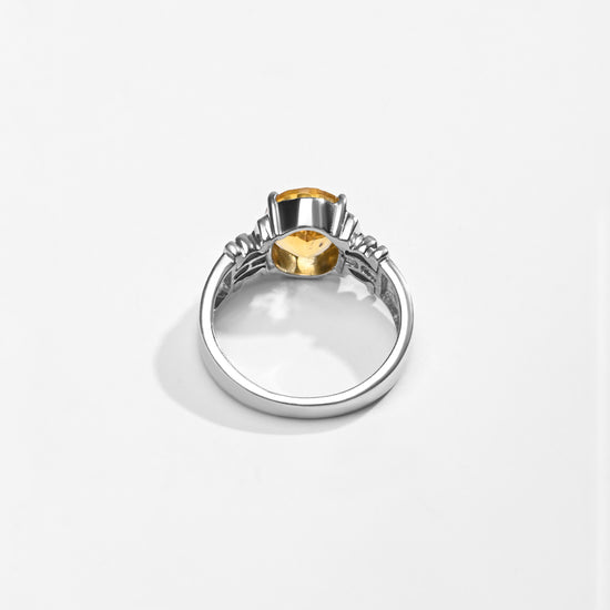 Luxe Golden Topaz (Sunahara Pukhraj) Ring – 925 Silver - #1199N4 - Myra