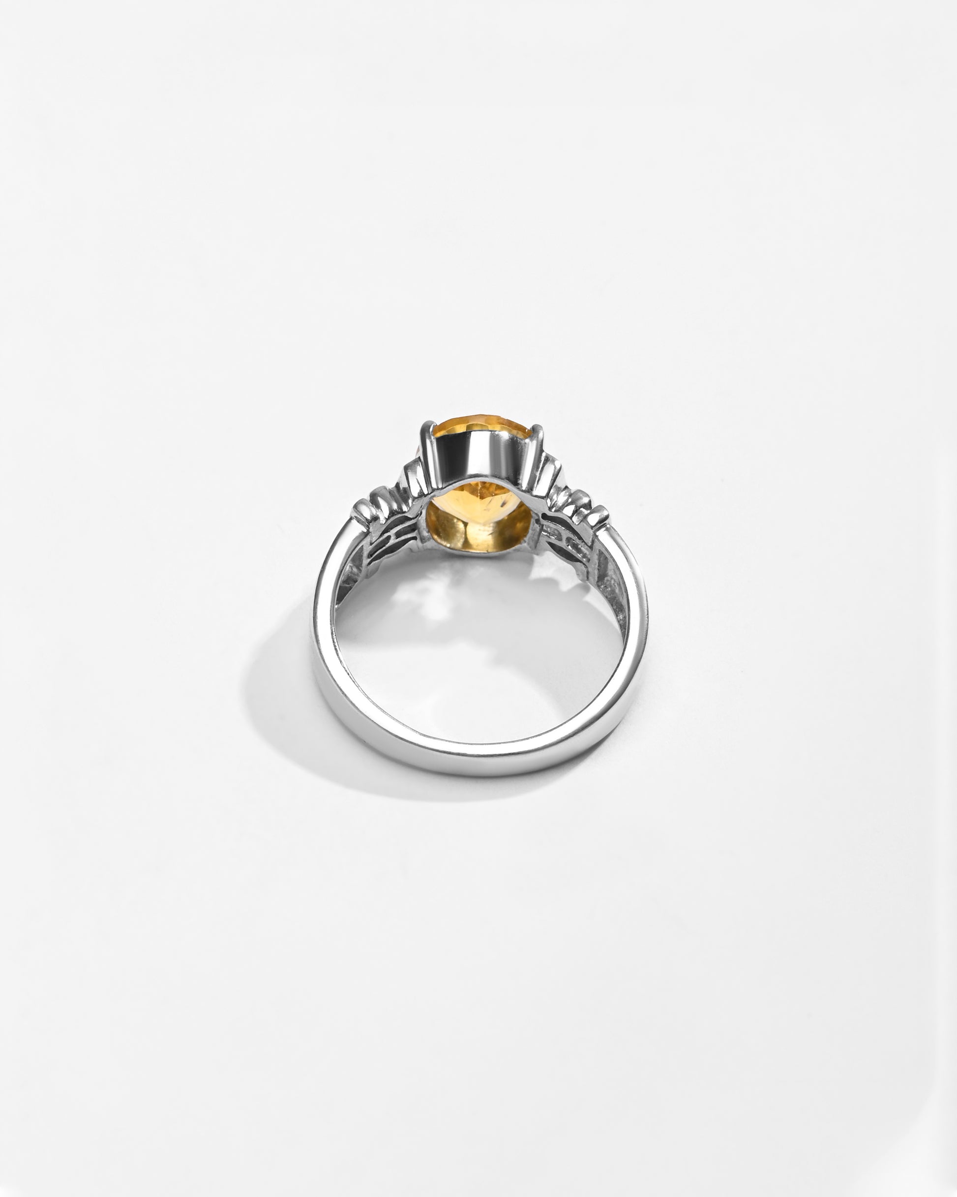 Luxe Golden Topaz (Sunahara Pukhraj) Ring – 925 Silver - #1199N4 - Myra